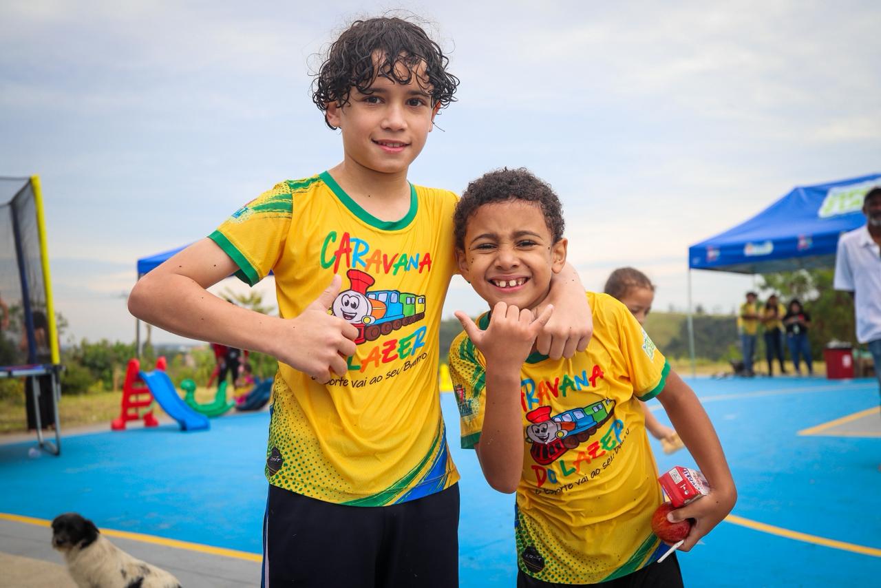 Caravana do Lazer leva atividades esportivas para Ferraz de Vasconcelos