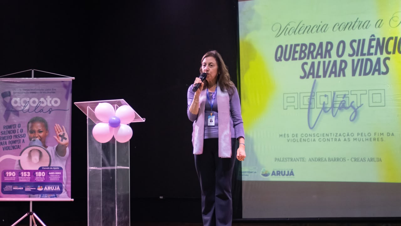Agosto Lilás termina em Arujá com palestra sobre homens e combate à violência contra mulheres