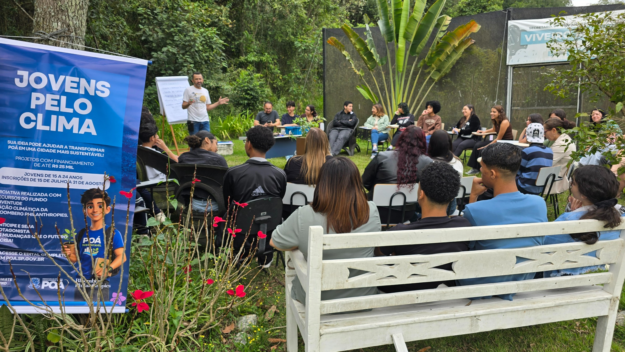 Poá promove oficina de MiniFloresta e Ilha Verde pelo Programa Jovens pelo Clima